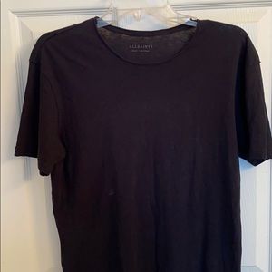 Men’s All Saints Figure T-shirt Small Black
